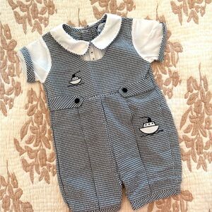 Carriage Boutiques Checkered Baby Romper